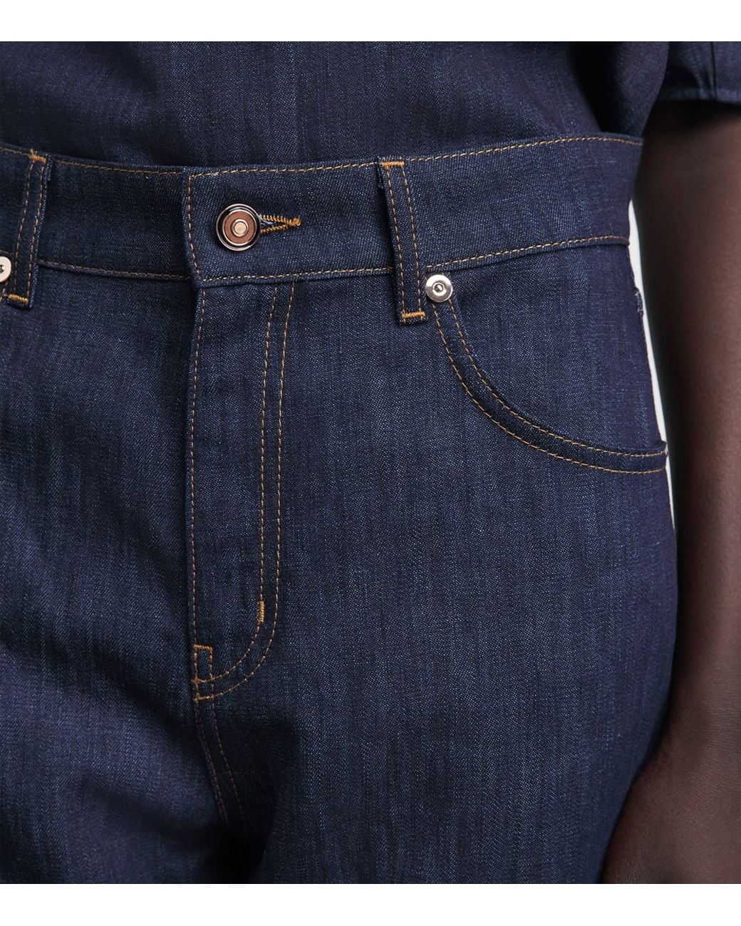 Gabriela Hearst Blue Elara High-Rise Bootcut Jeans