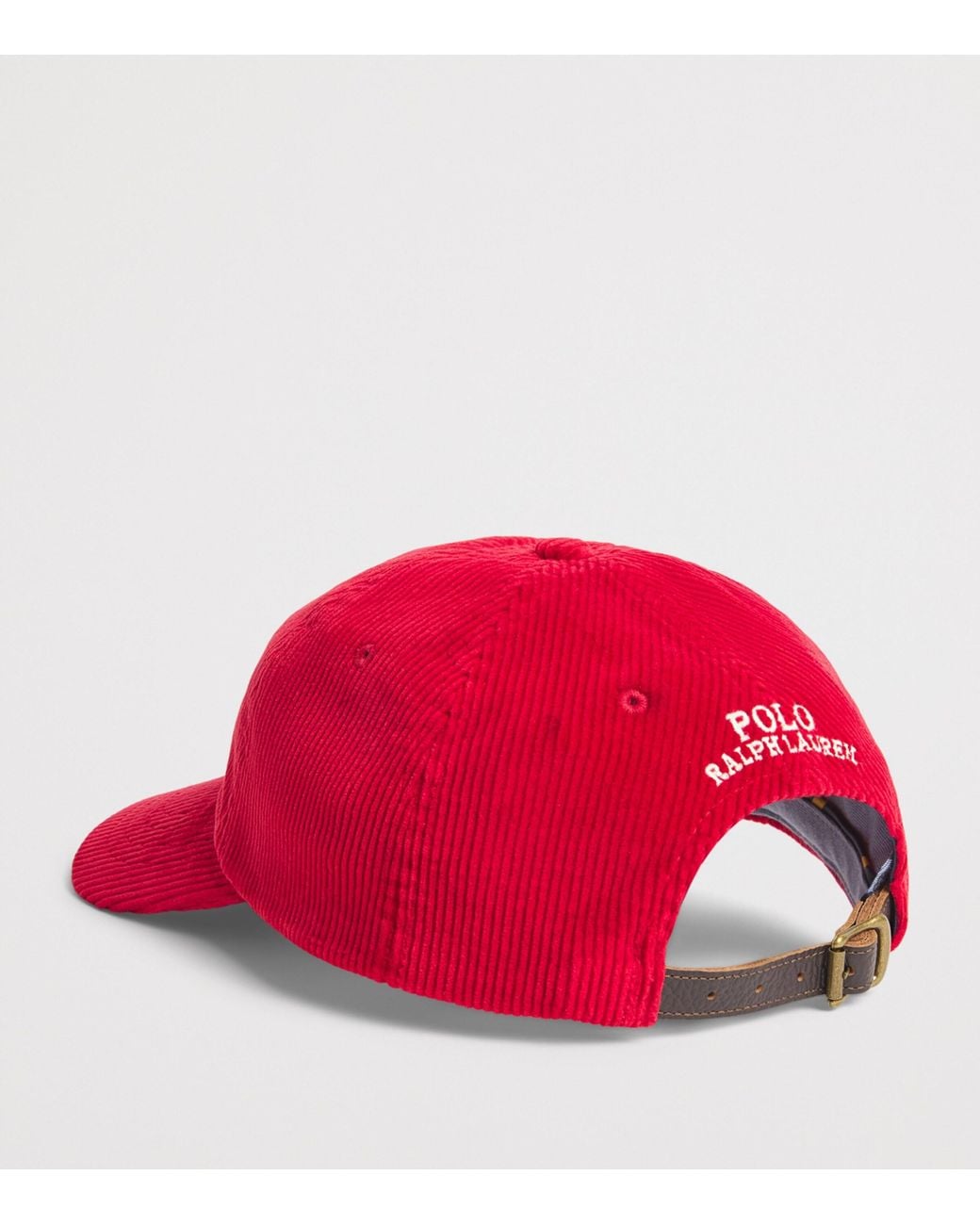 Polo Ralph Lauren Red Corduroy Logo Baseball Cap for men