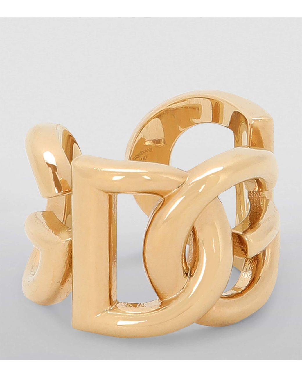 Dolce & Gabbana Metallic Interlocking Logo Ring
