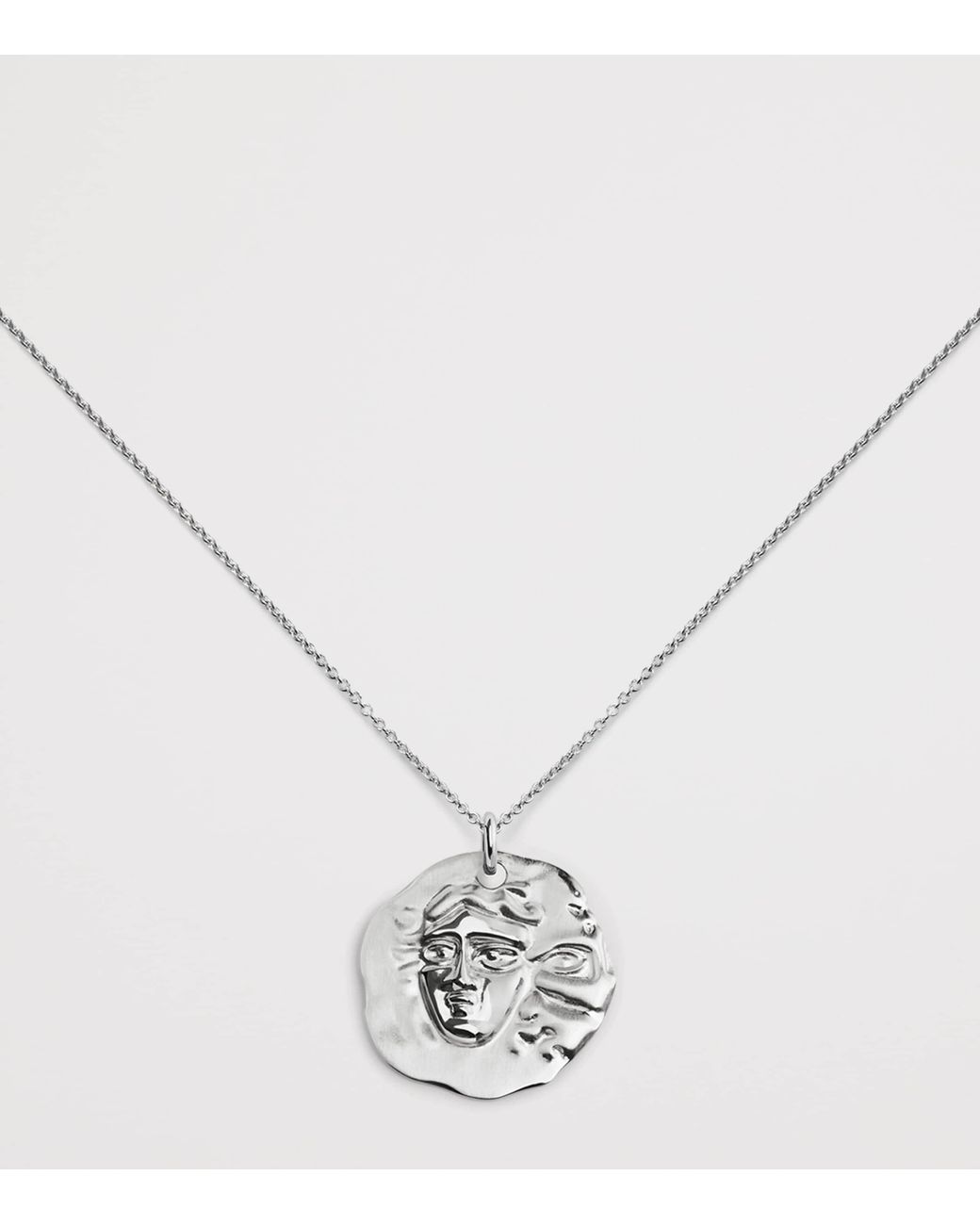Monica Vinader White Sterling Gemini Zodiac Necklace