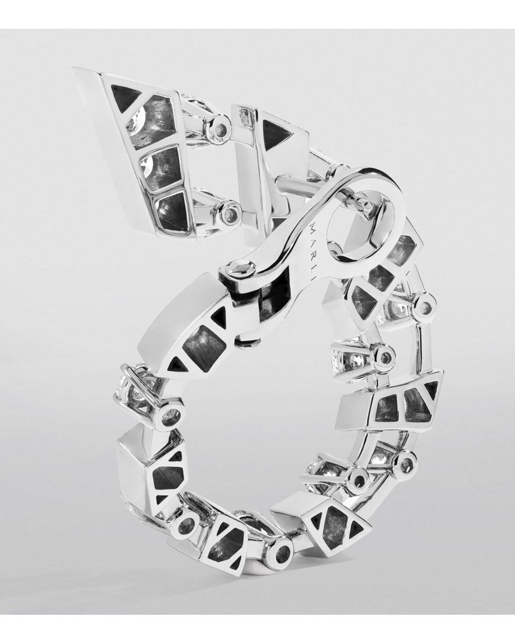 Marli New York Metallic And Diamond Fifth Avenue Earrings