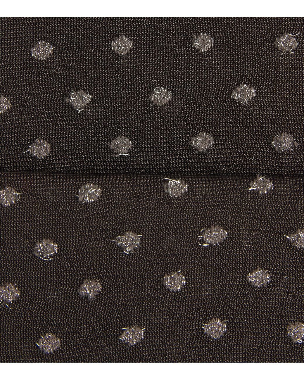 Wolford Gray Shimmer Dots Long-Sleeve Bodysuit