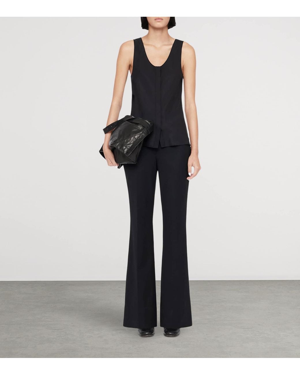 AllSaints Black Solace Bootcut Trousers