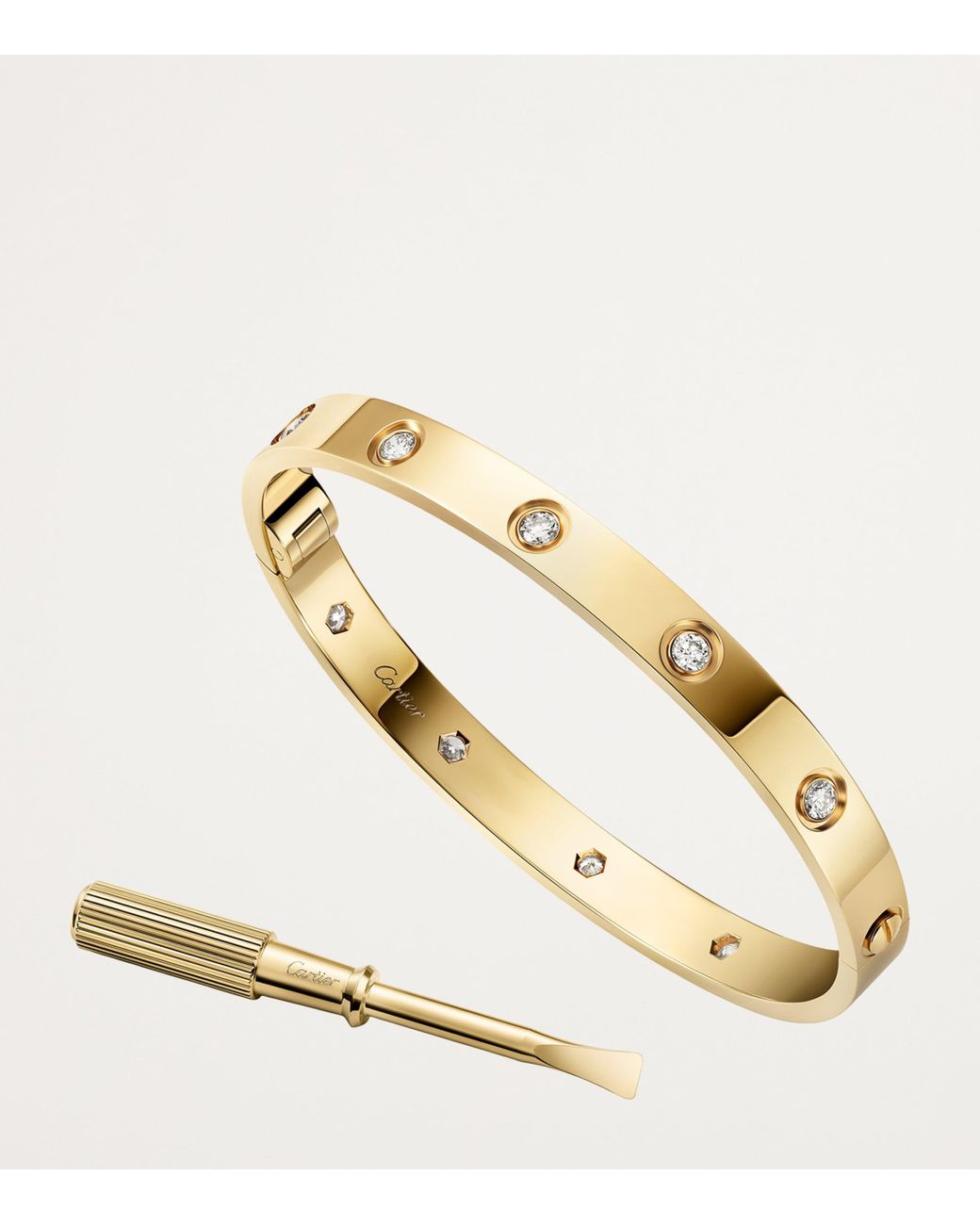 Cartier Natural And Diamond Love Bracelet