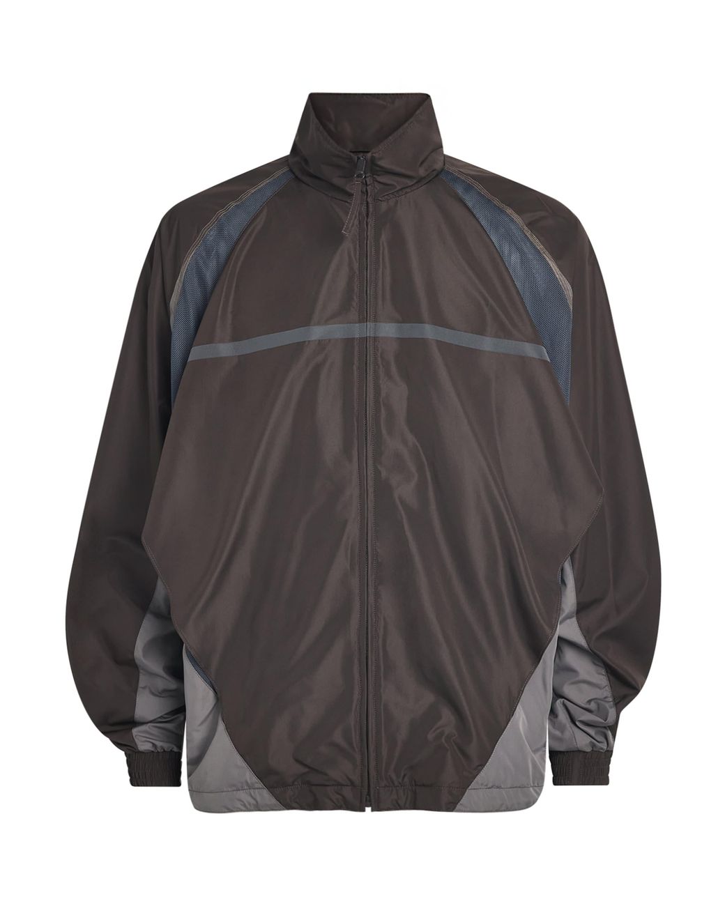 Maison Margiela Gray Contrast Panel Track Jacket for men