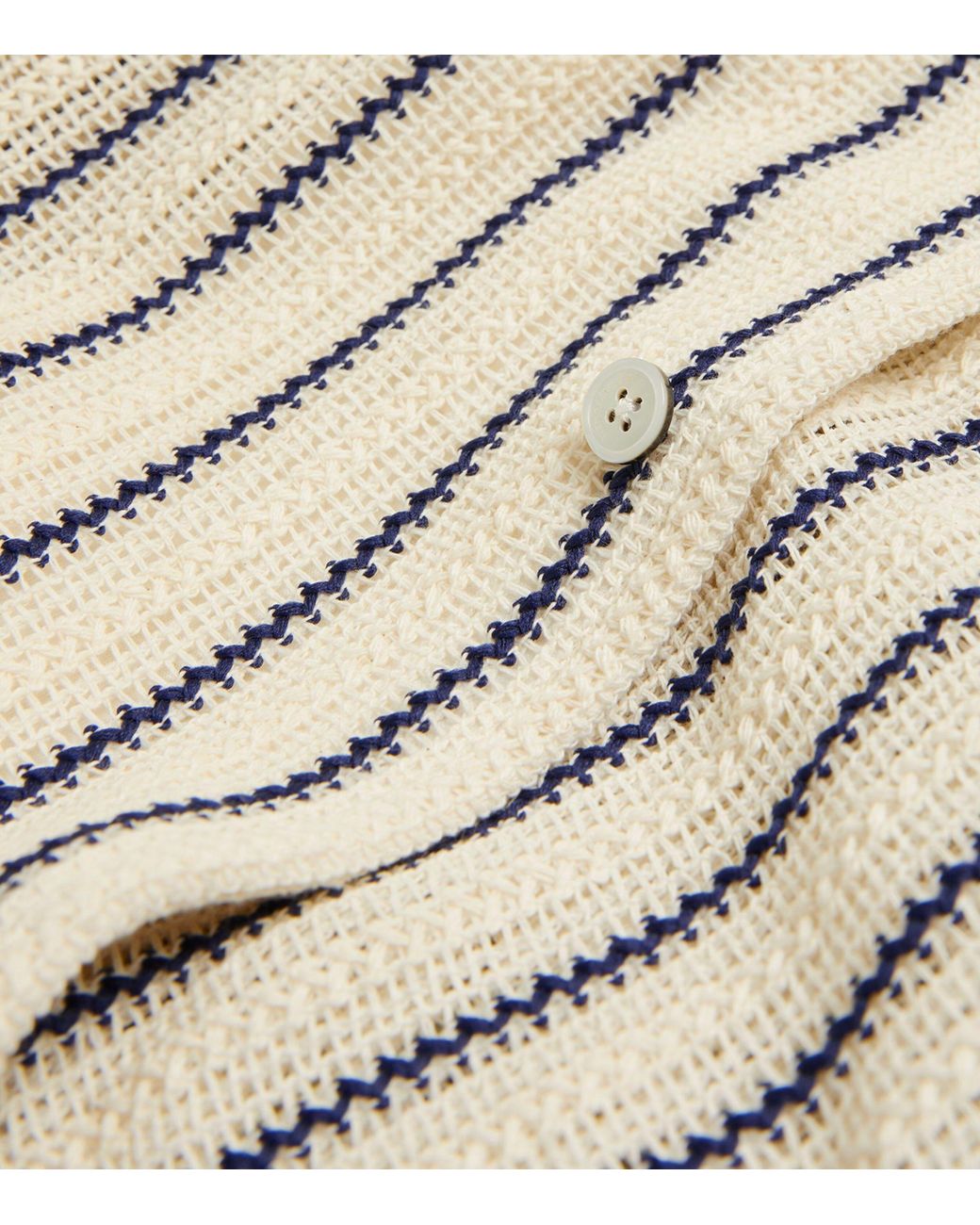 Le 17 Septembre Crochet Striped Shirt