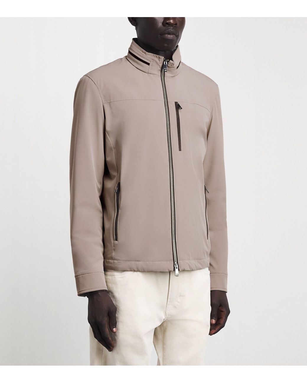 Paul & Shark Brown Technical Padded Jacket for men