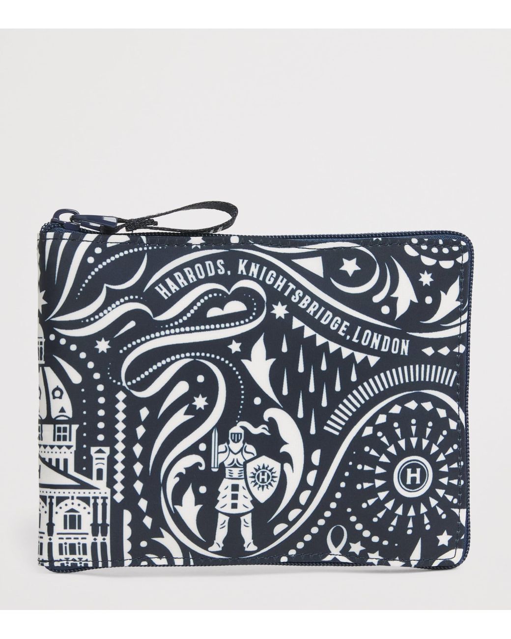 Harrods Metallic Knights Of Brompton Pocket Shopper Bag