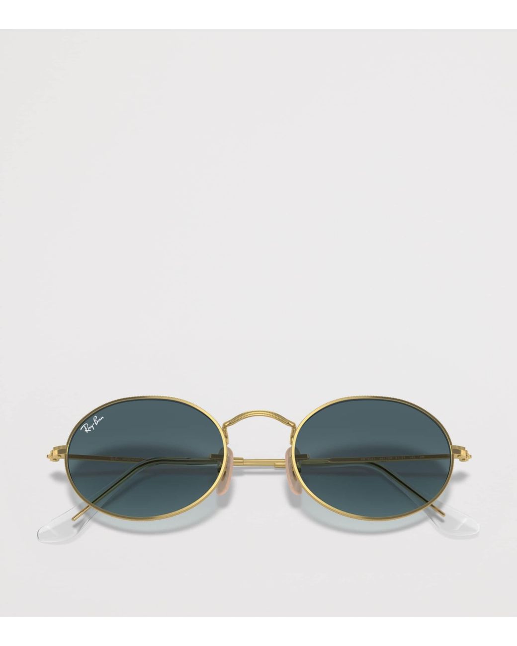 Ray-Ban Blue Rb3547 Oval Metal Sunglasses