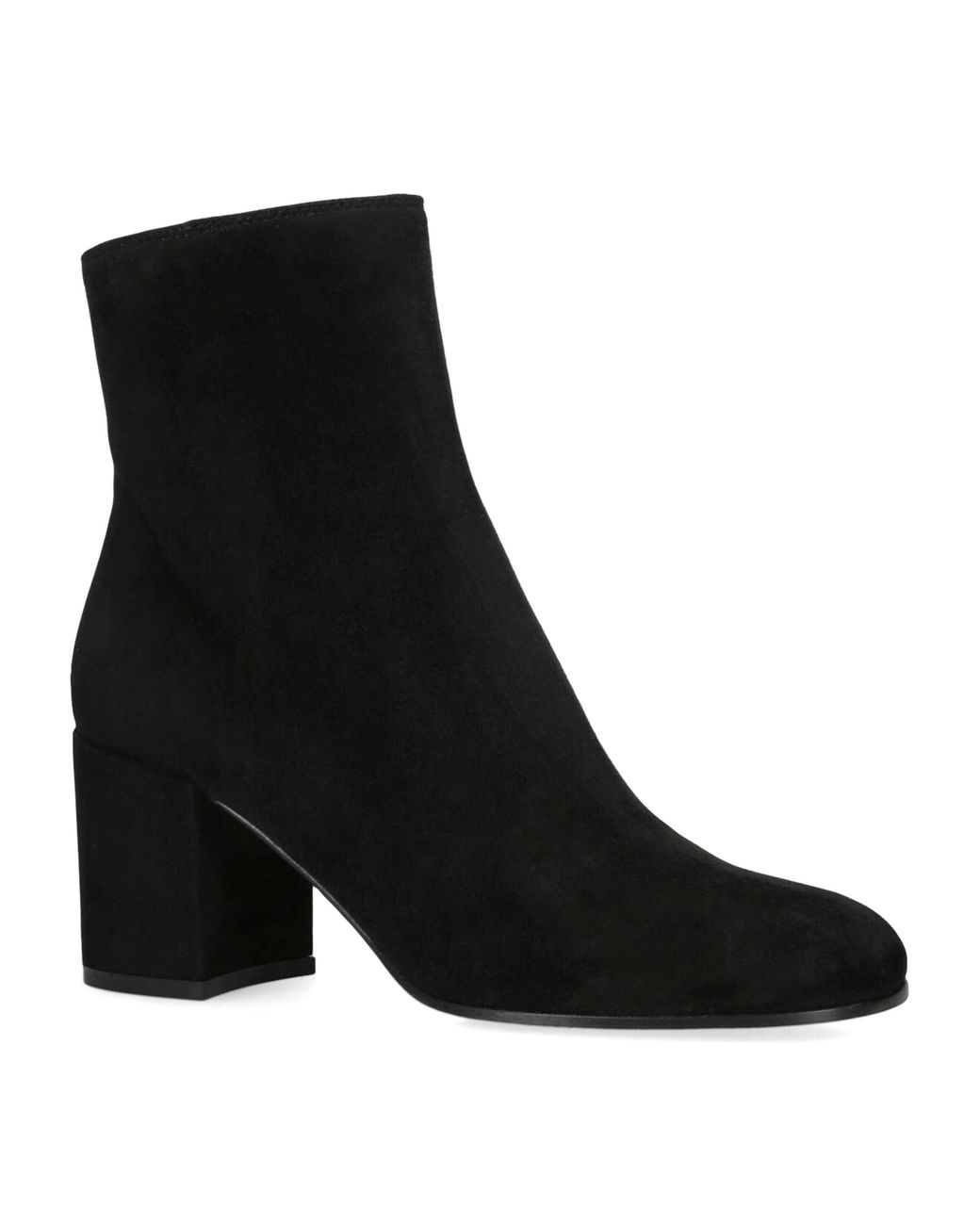 Gianvito Rossi Black Suede Joelle Ankle Boots 70