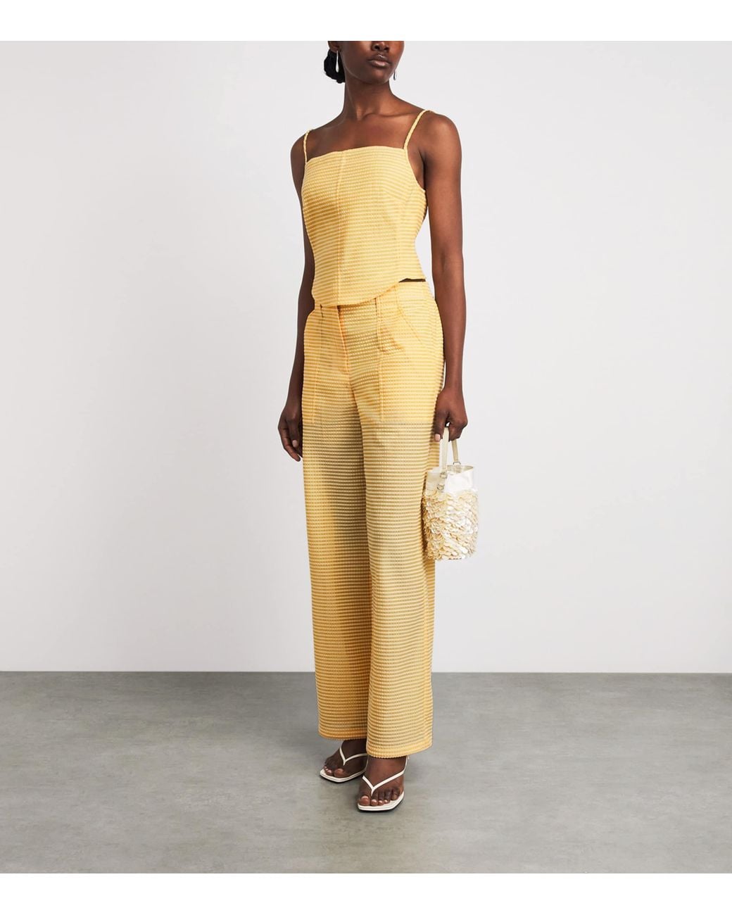Jonathan Simkhai Yellow Lenora Bustier Top