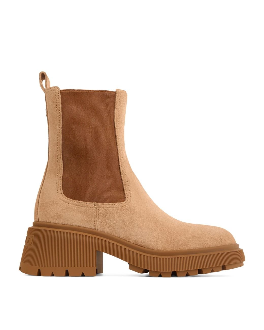Jimmy Choo Brown Tamia 70 Suede Chelsea Boots