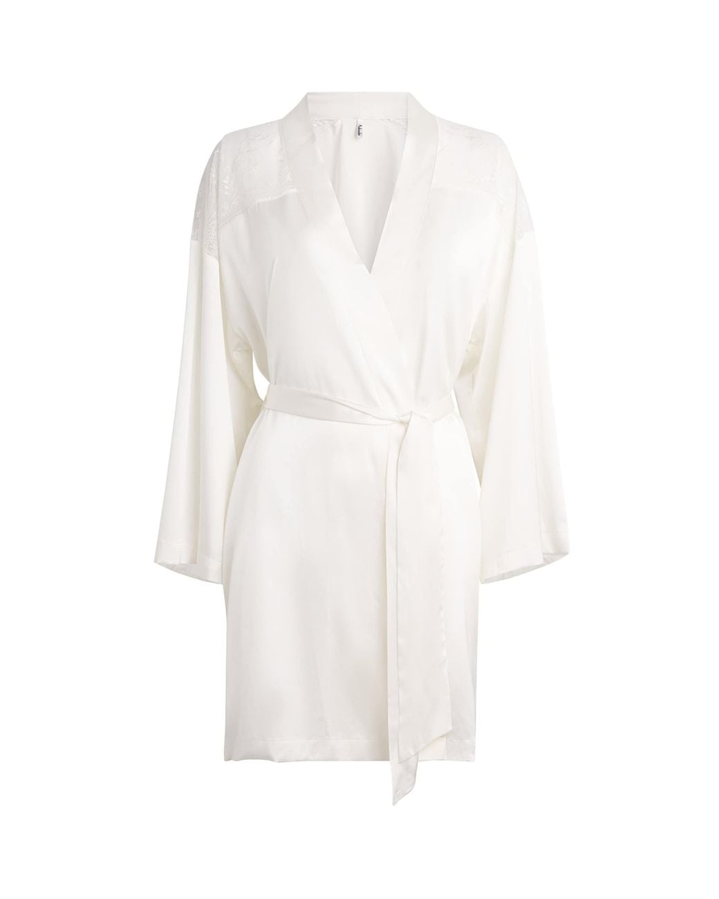 Aubade White Silk-Blend Midnight Whisper Robe