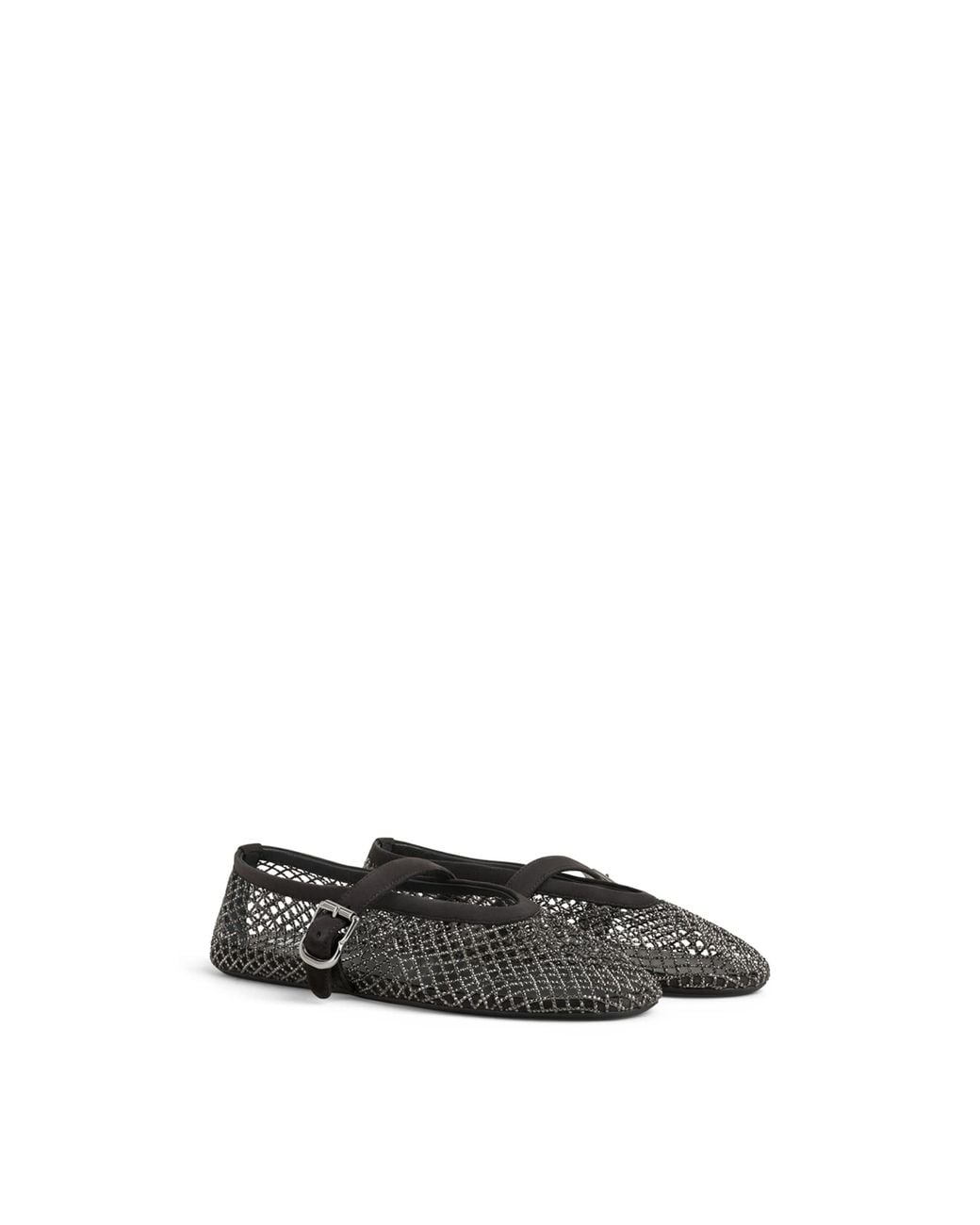 Alaïa Black Mesh Ballet Flats