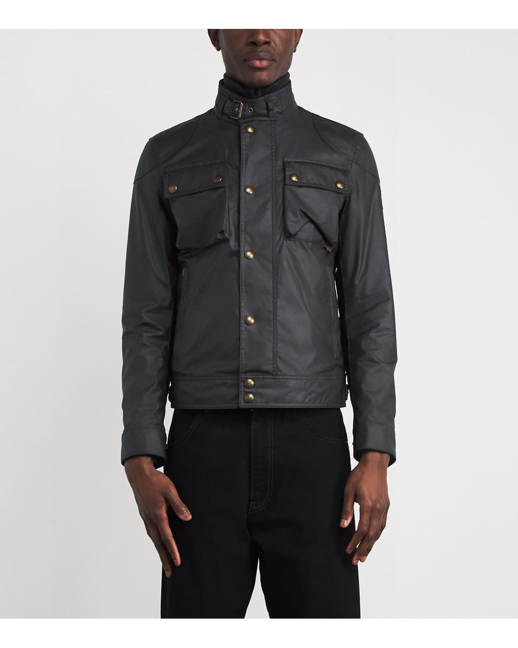 Belstaff Waxed Racemaster Jacket in Black for Men | Lyst UK