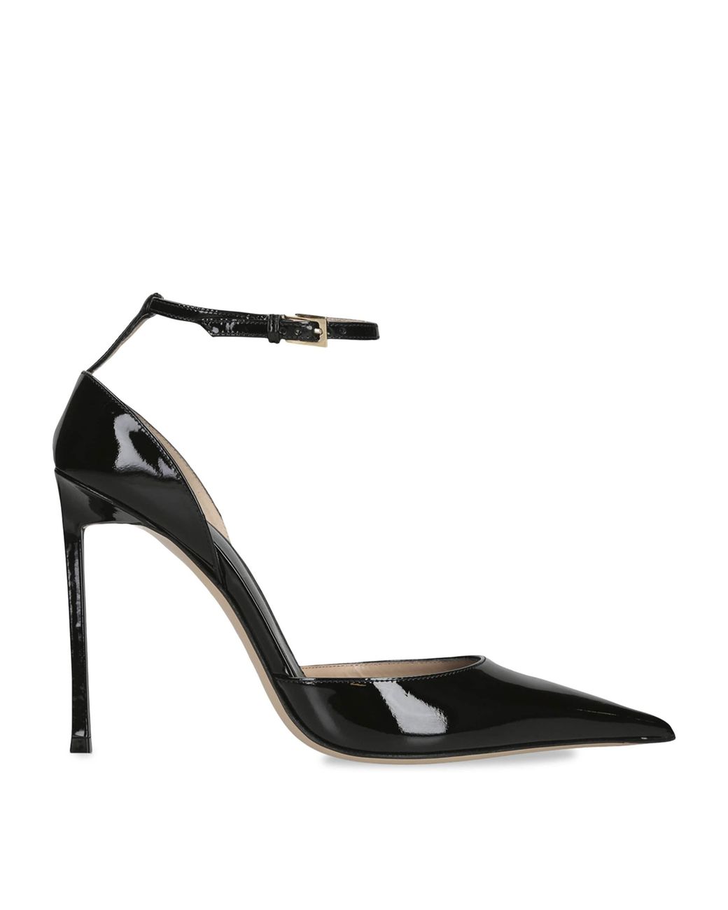 Tom Ford Black Patent Vertigo Heeled Sandals 105