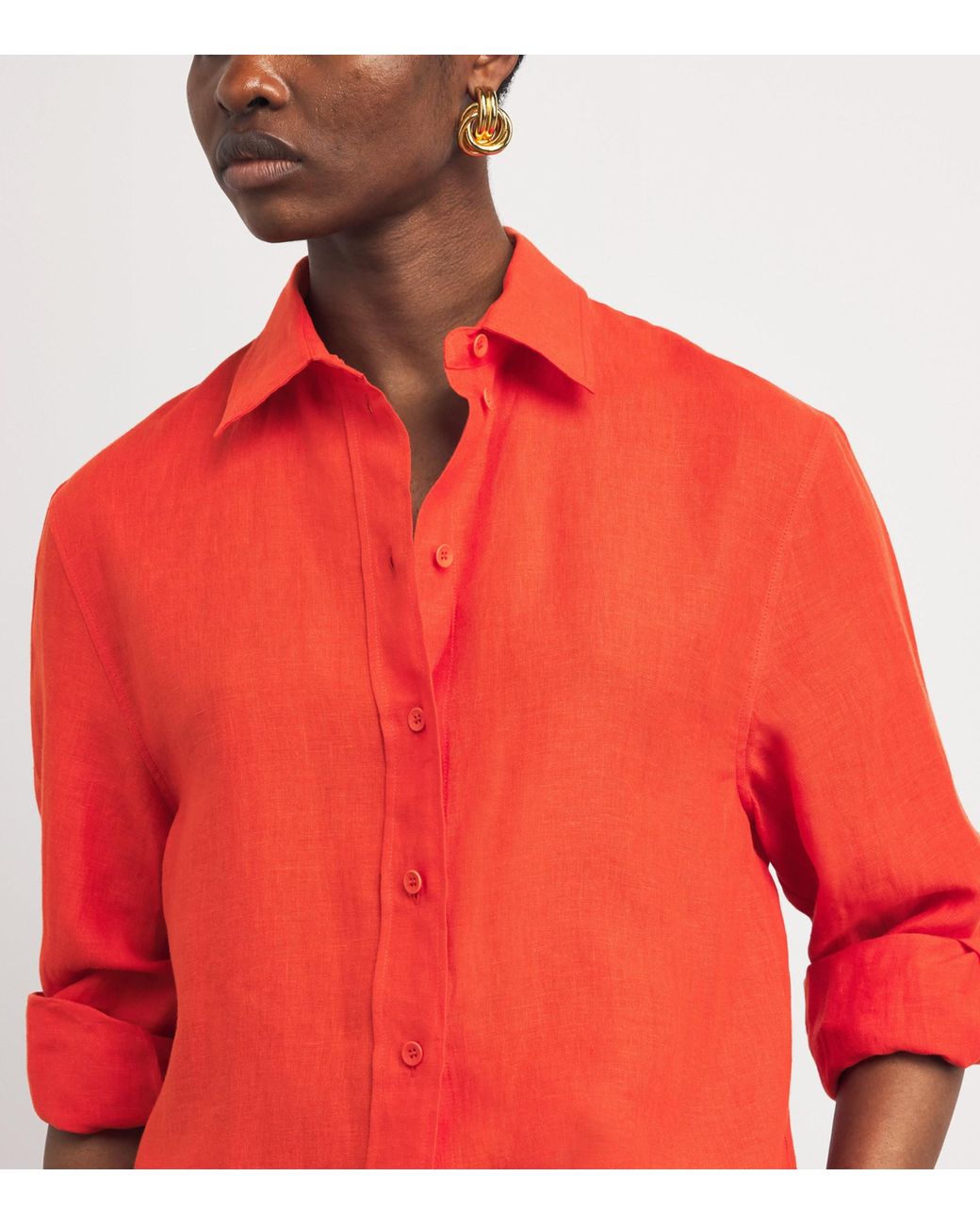 Eres Red Linen Mignonette Shirt