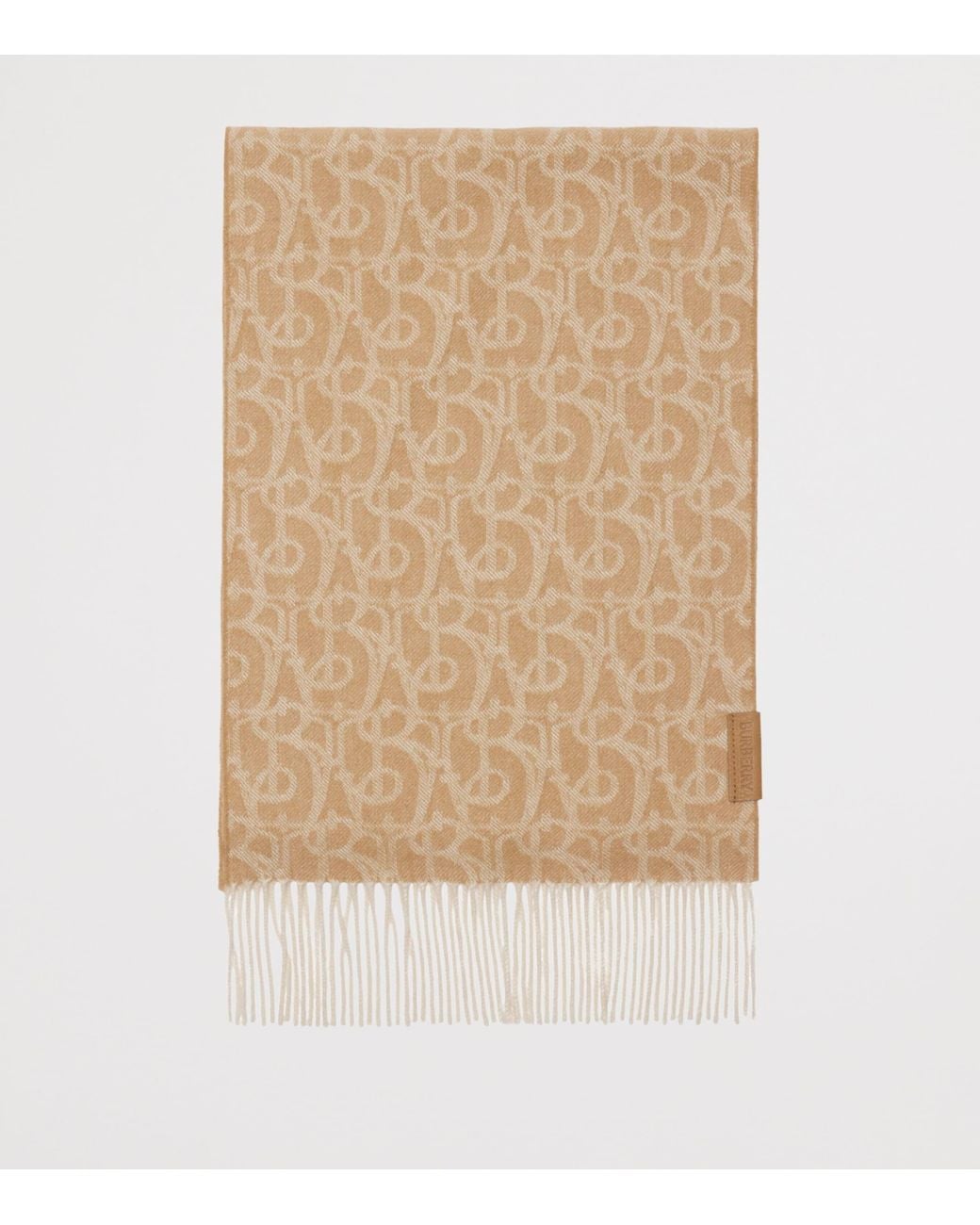 Burberry Natural Cashmere B Charm Scarf