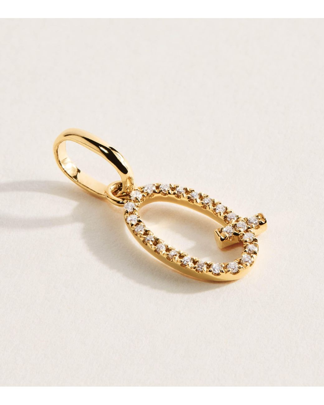 Rosa De La Cruz Natural And Diamond Q Initial Pendant
