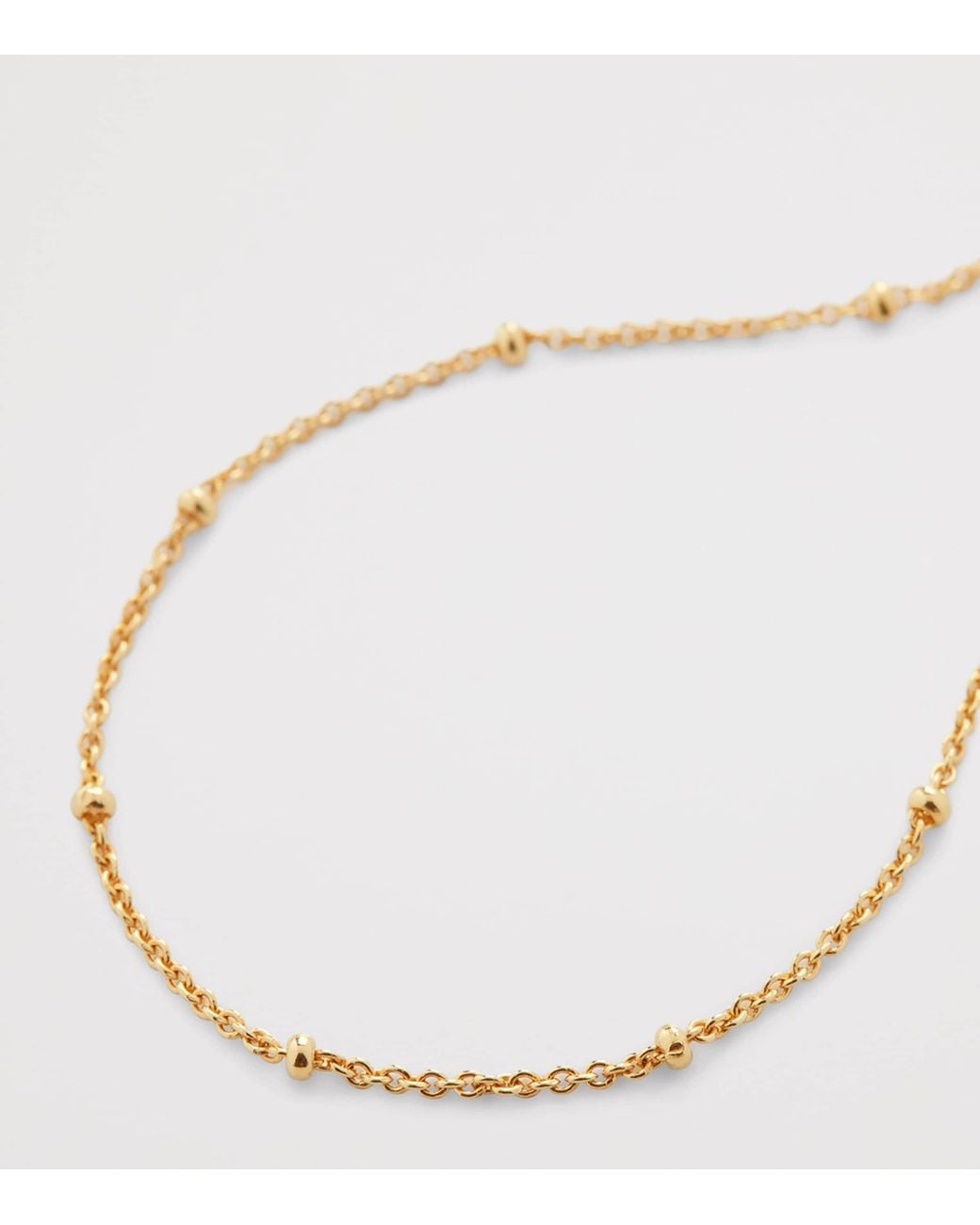 Monica Vinader Metallic Vermeil Beaded Chain Bracelet