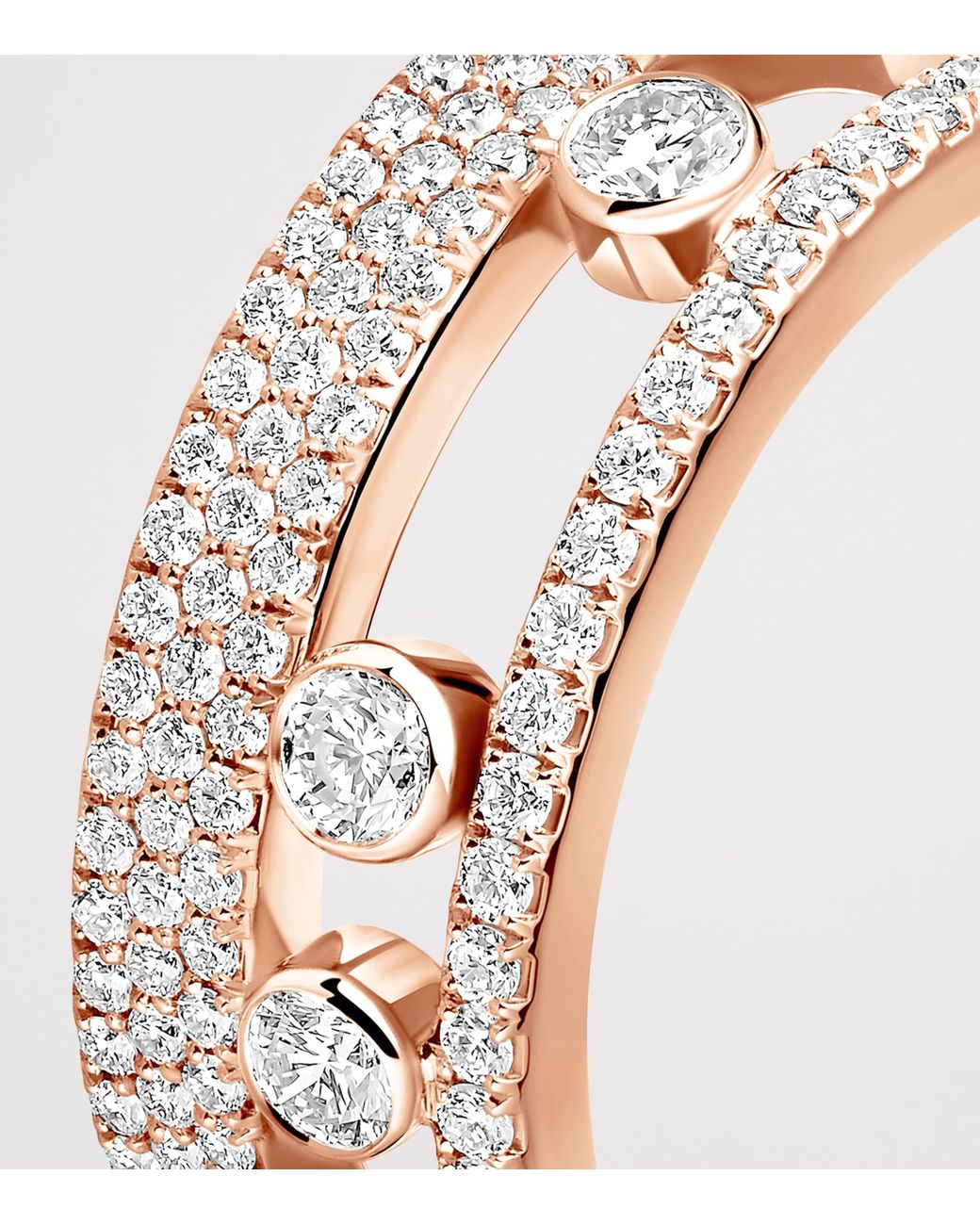 Messika Pink Move Romane And Diamond Pavé Ring