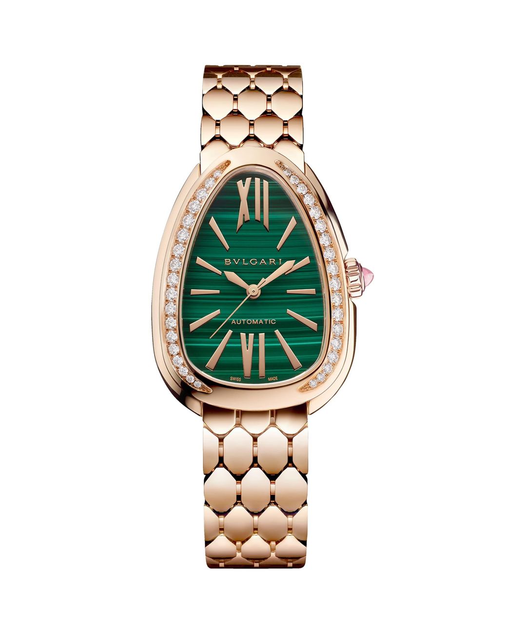 BVLGARI Metallic Rose And Diamond Serpenti Seduttori Watch