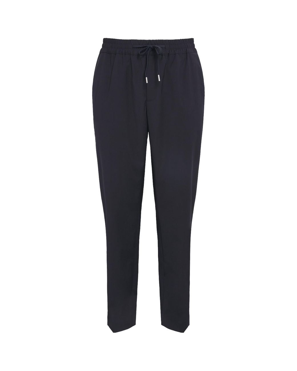 Sandro Blue Wool-Blend Drawstring Trousers for men