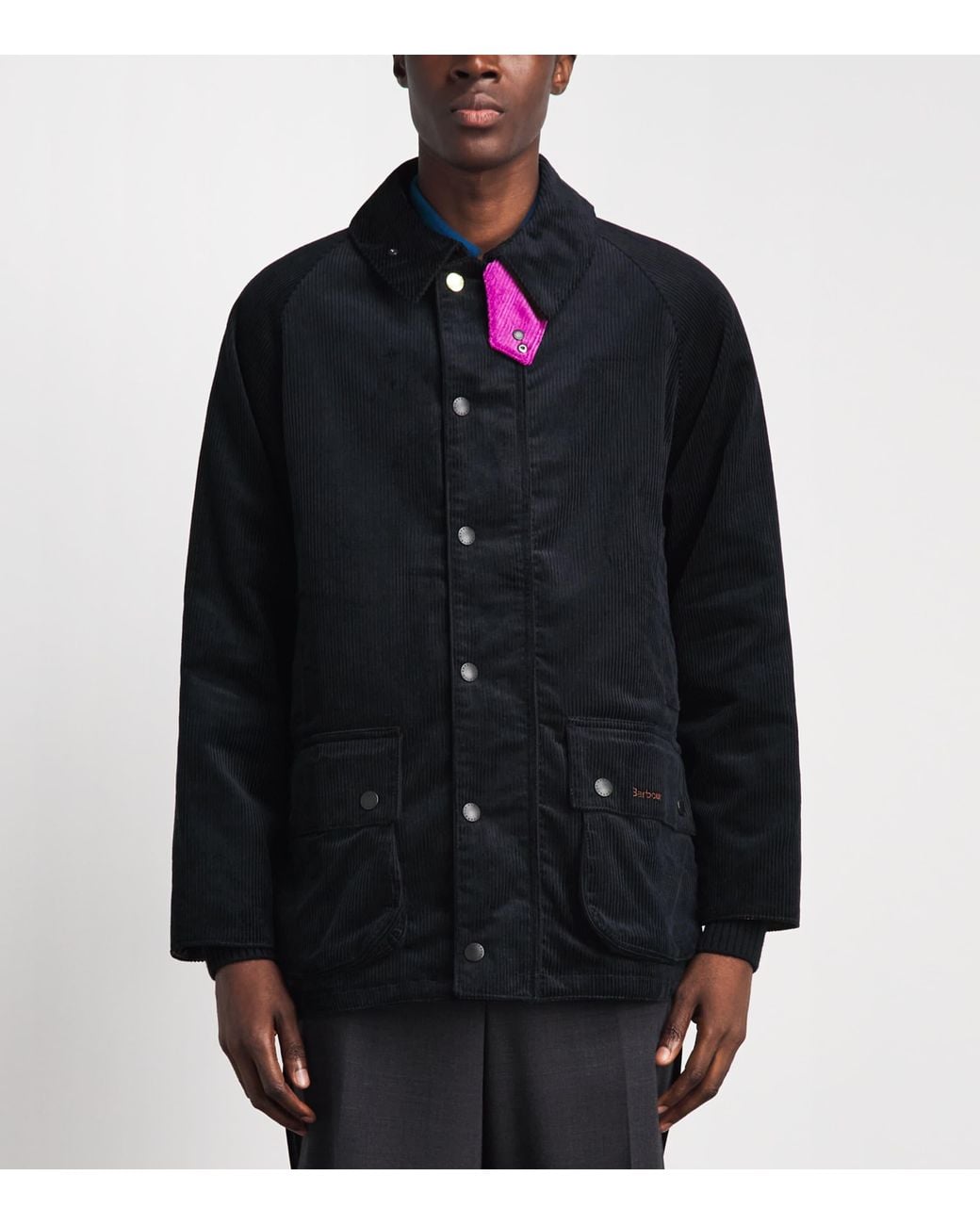 Barbour Blue X Paul Smith Corduroy Beaufort Casual Jacket for men