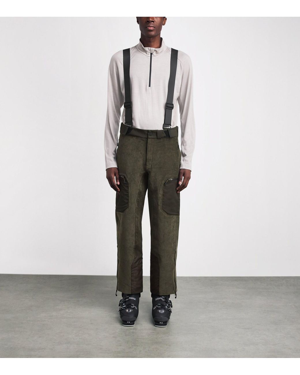 Sease Black Corduroy Trace 2.0 Ski Trousers for men