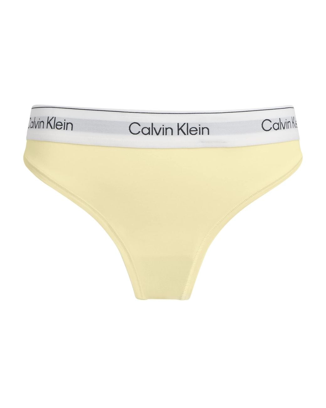 Calvin Klein White Cotton-Blend Icon Thong