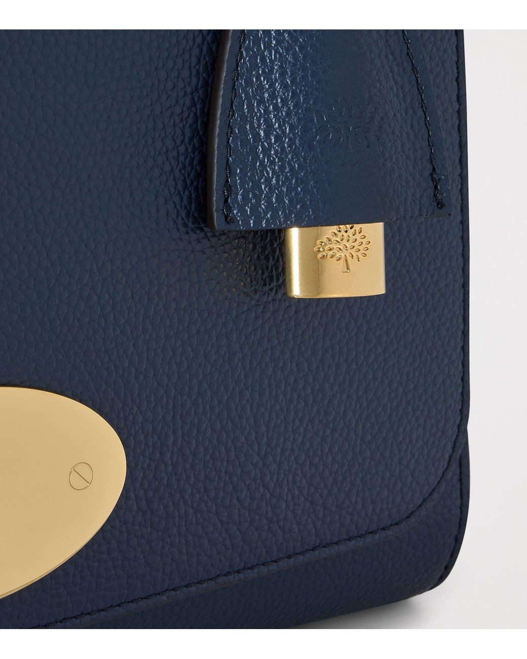 Mulberry Blue Leather Lily Shoulder Bag