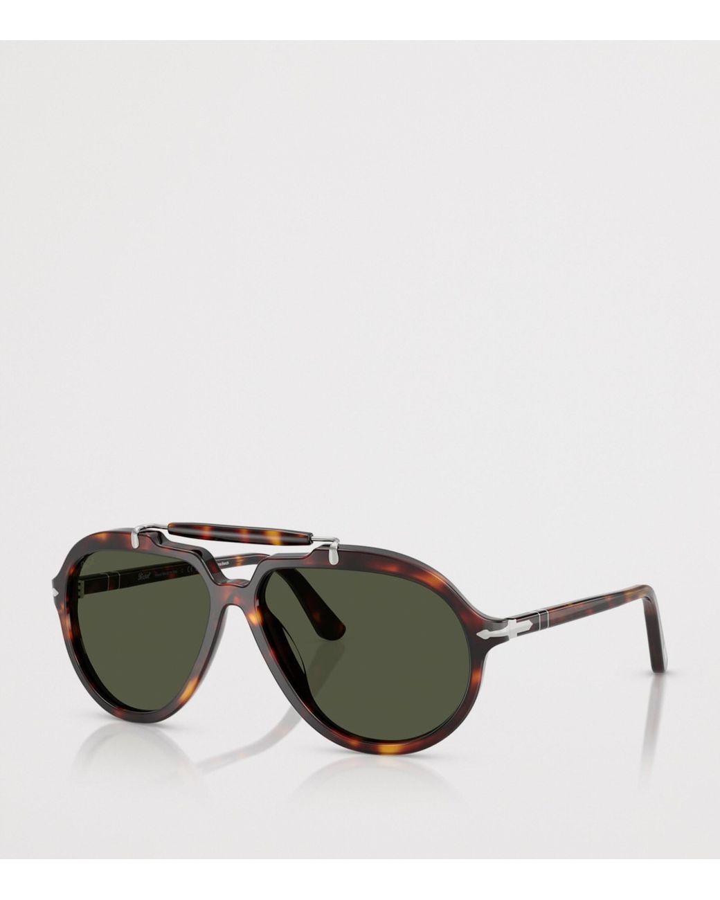 Persol Green Senna Series Pilot Sunglasses