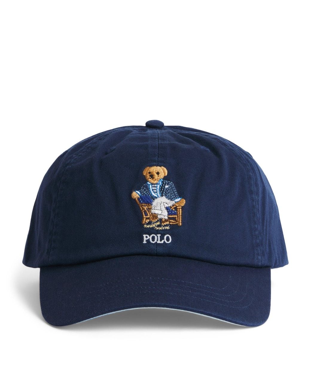 Polo Ralph Lauren Blue Cotton Polo Bear Baseball Cap for men