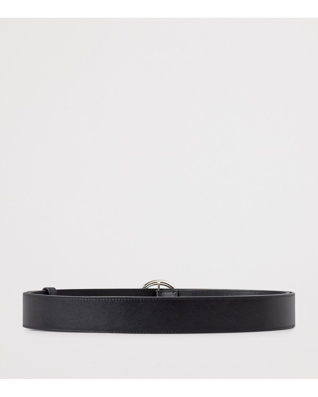 Givenchy Black Leather Hoop-Buckle Belt
