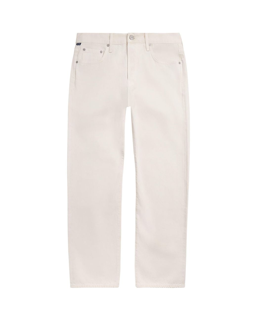 Citizens of Humanity White Twill Beau Straight Jeans for men