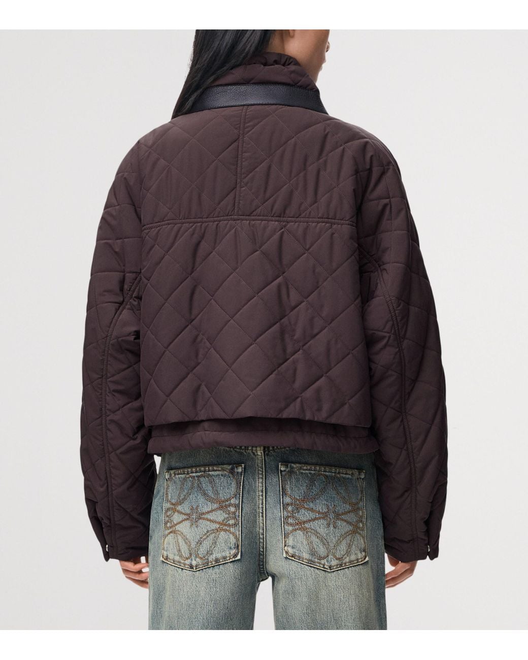 Loewe Purple Technical Quilted Jacket