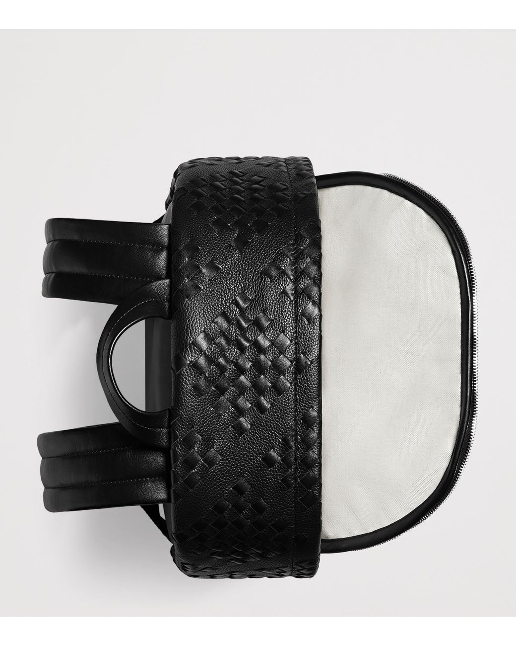 Bottega Veneta Black Diamond Leather Backpack for men