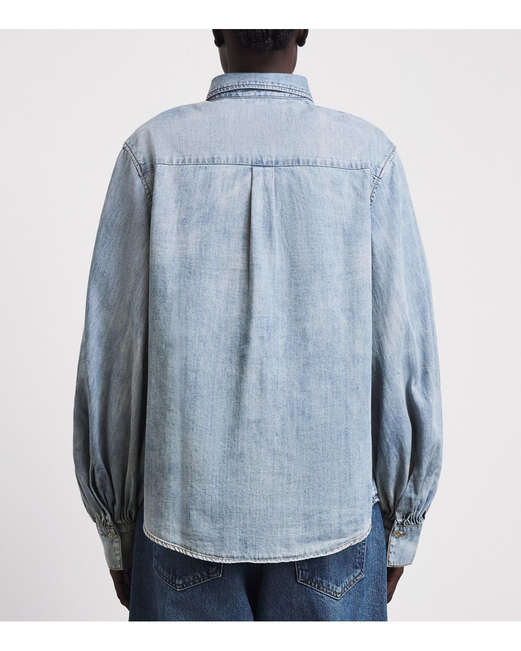 7 For All Mankind Blue Denim Shirt