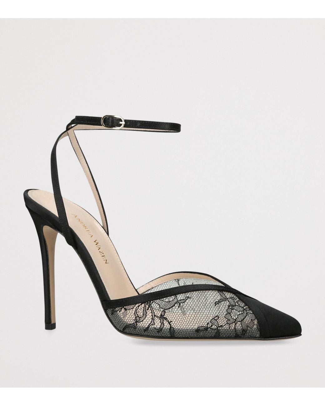 Andrea Wazen Metallic Lace Lenny Pumps 105