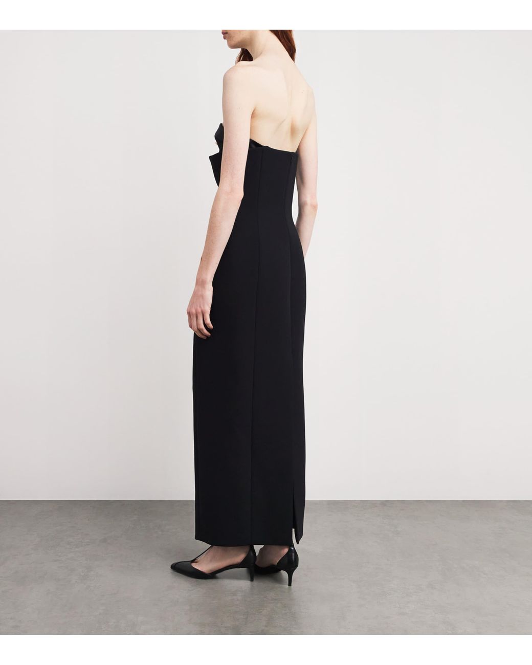 KHAITE Bustier Corset Maxi Dress in Black | Lyst UK