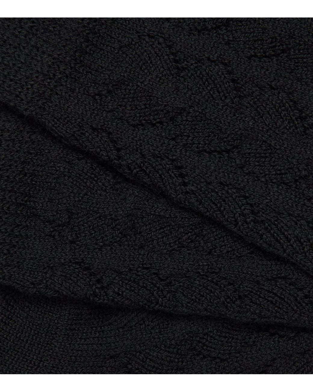 Falke Black Merino Wool-Cotton Socks