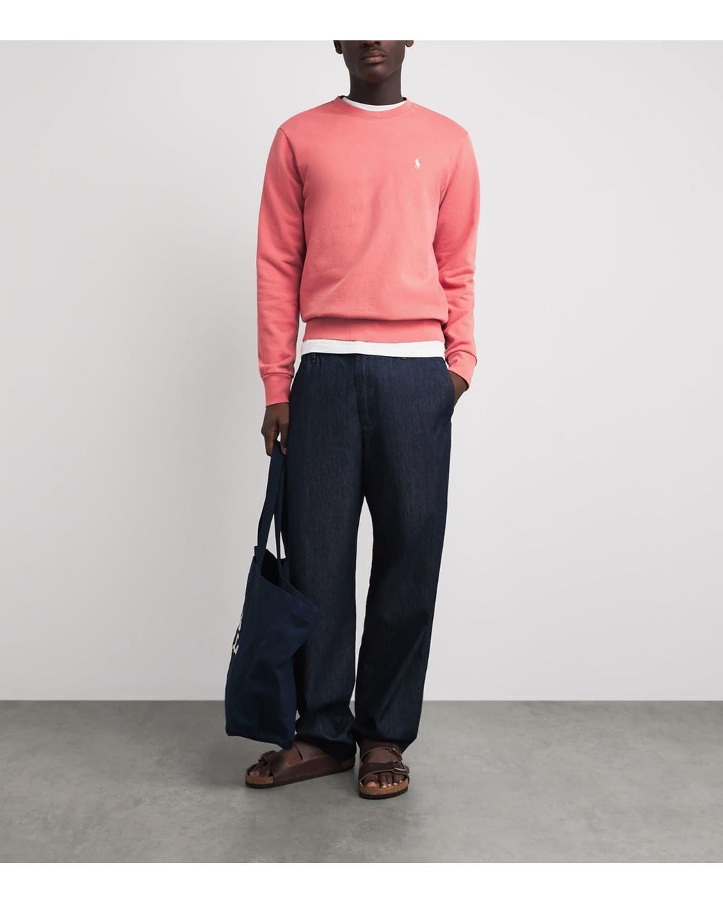 Polo Ralph Lauren Pink Cotton Loopback Fleece Sweatshirt for men