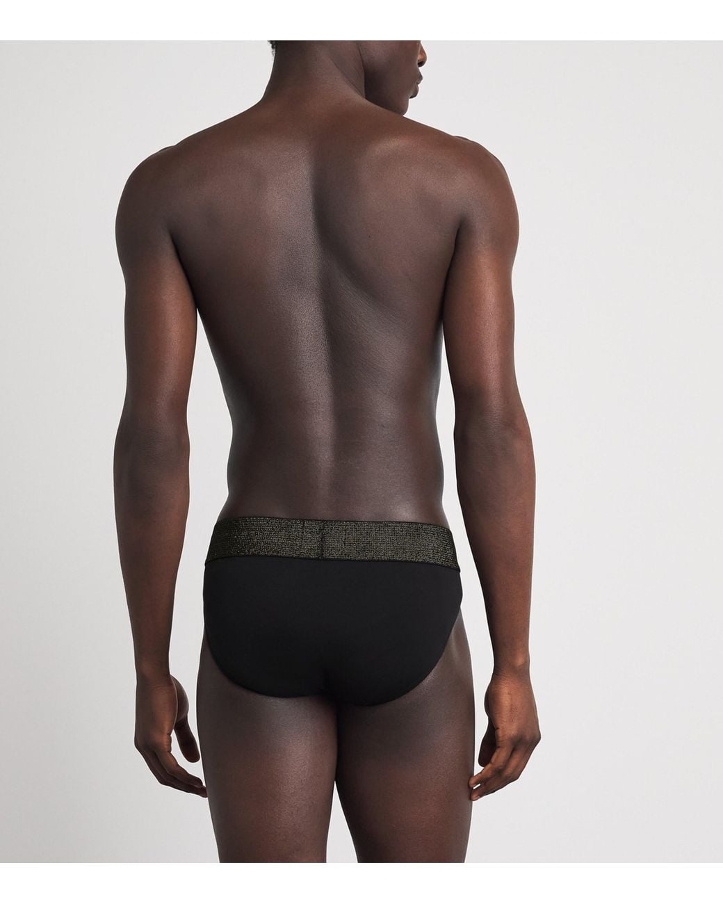 Emporio Armani Brown Stretch-Cotton Logo Boxer Briefs for men
