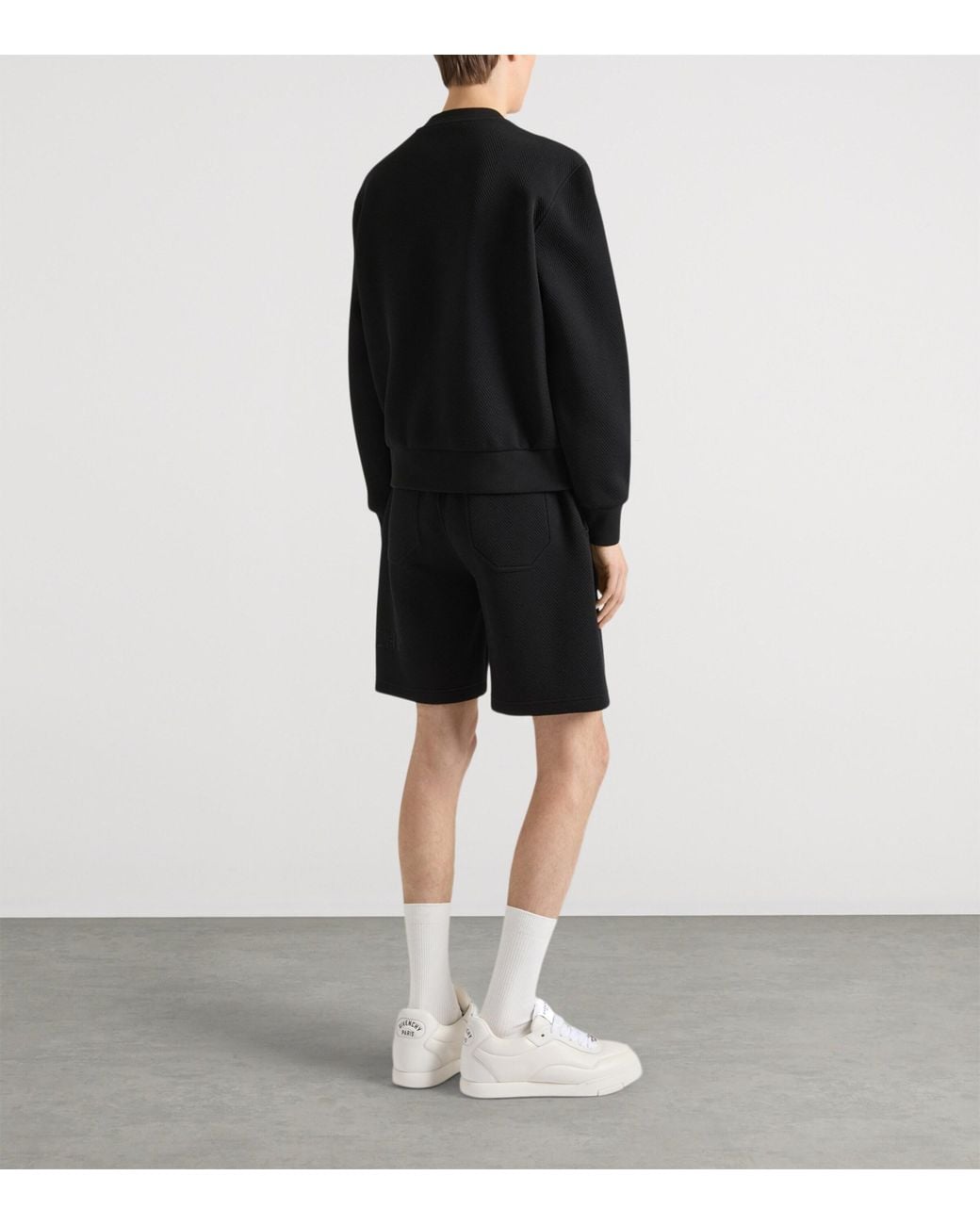 Givenchy Black Herringbone Sweatshirt for men