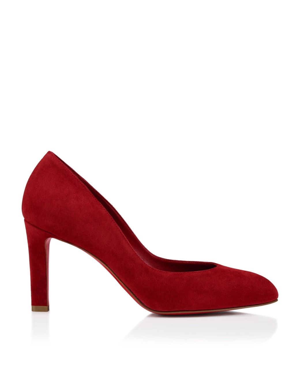 Christian Louboutin Red Fannylove 85 Suede Pumps
