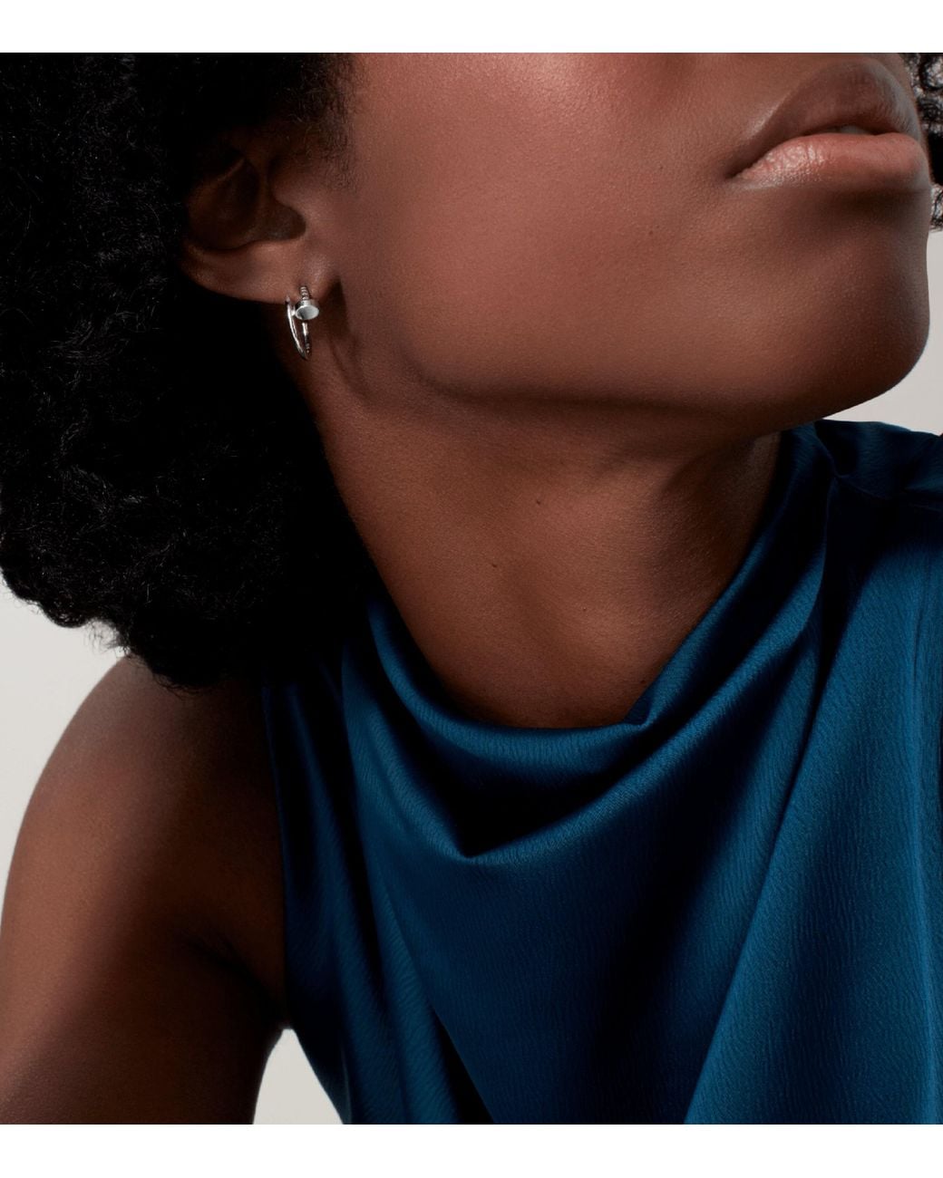 Cartier Metallic Juste Un Clou Hoop Earrings
