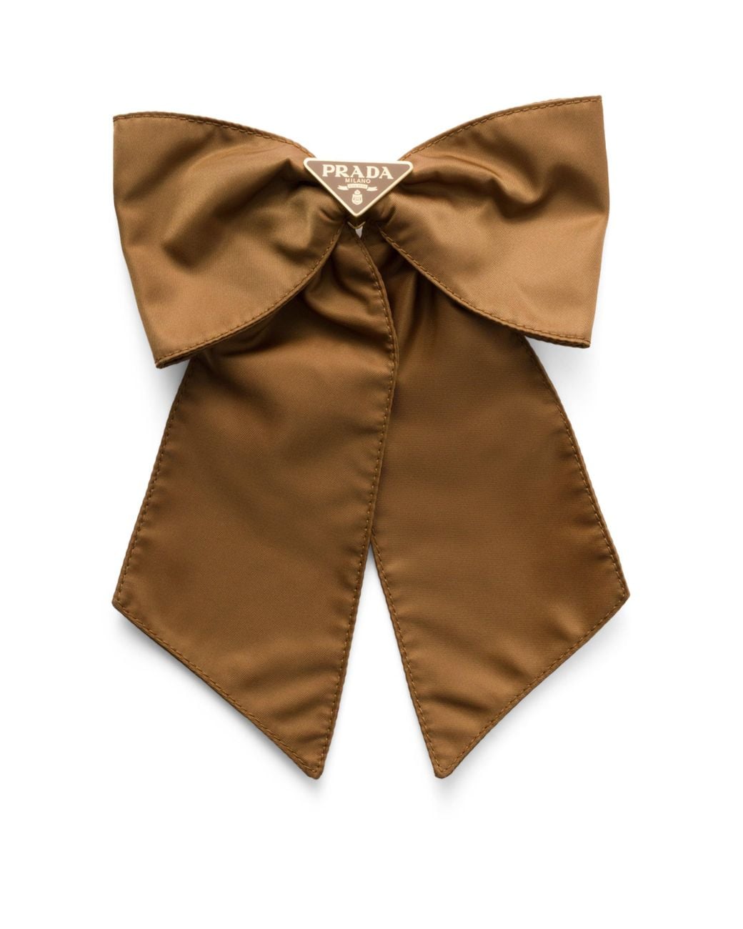 Prada Brown Re-Nylon Hair Clip