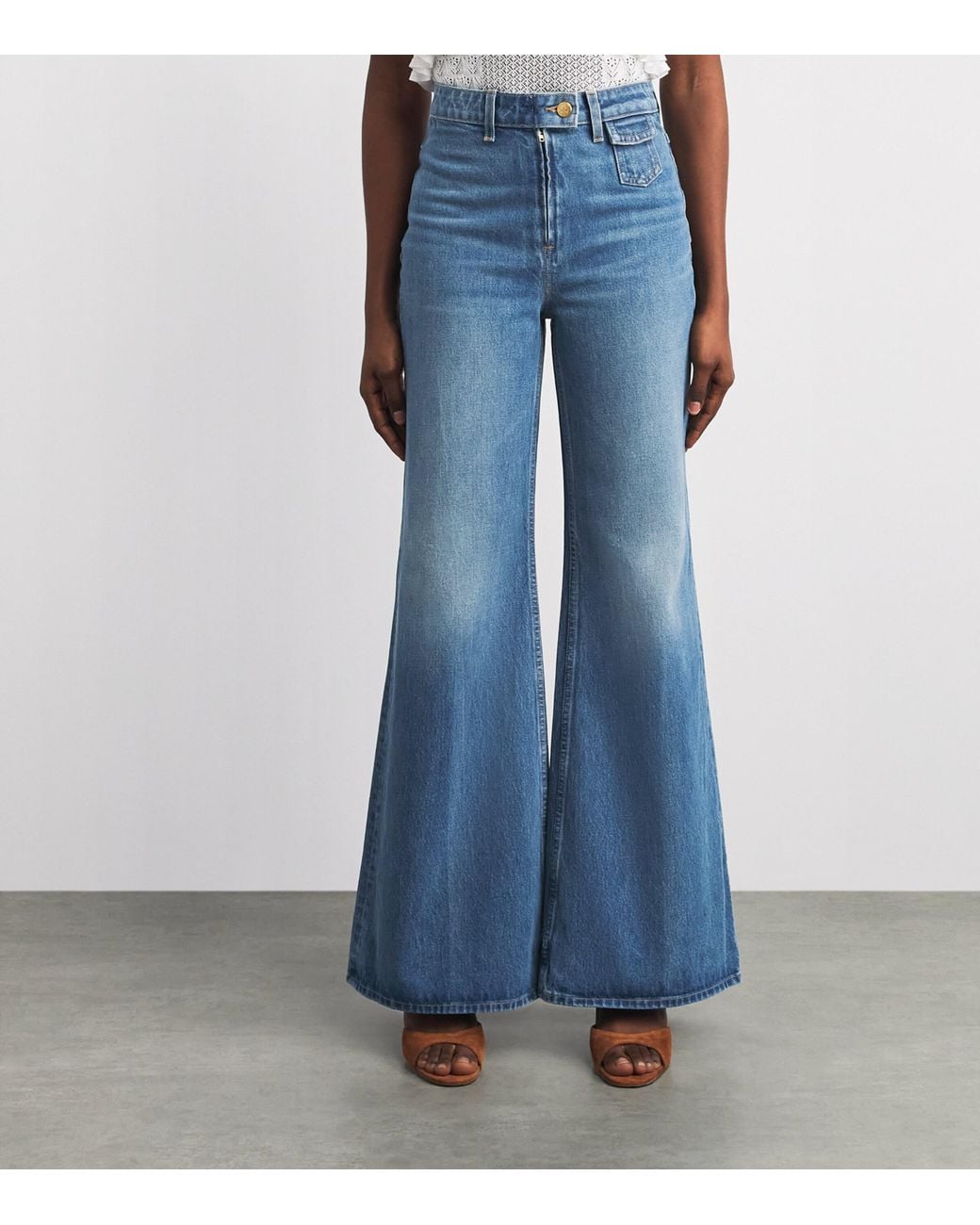 Ulla Johnson Blue Odelia Flared Jeans
