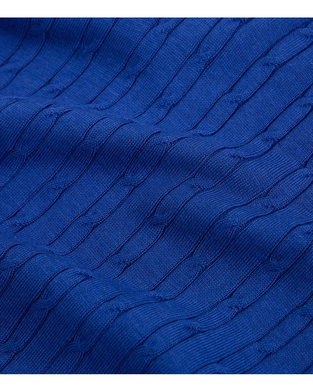 Dunhill Blue Cotton-Mulberry Silk Polo Shirt for men