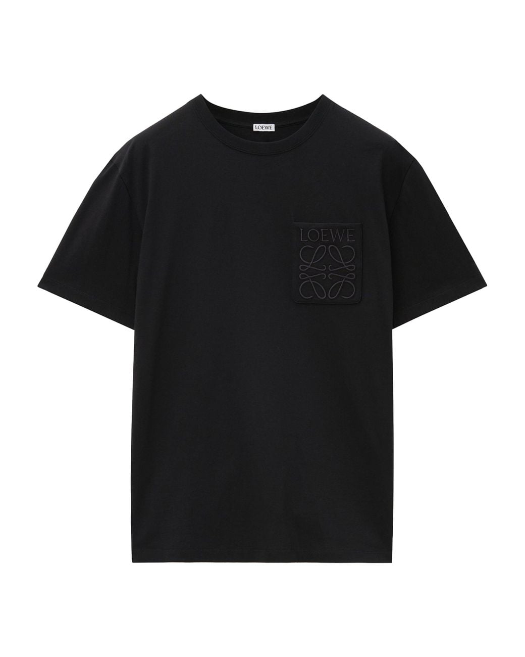 Loewe Black Pocket Anagram T-Shirt for men
